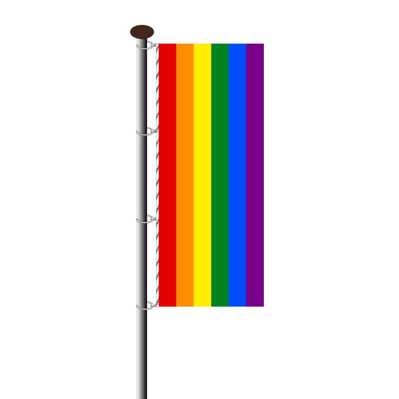 Pride Regenbogenfahne Hochformat