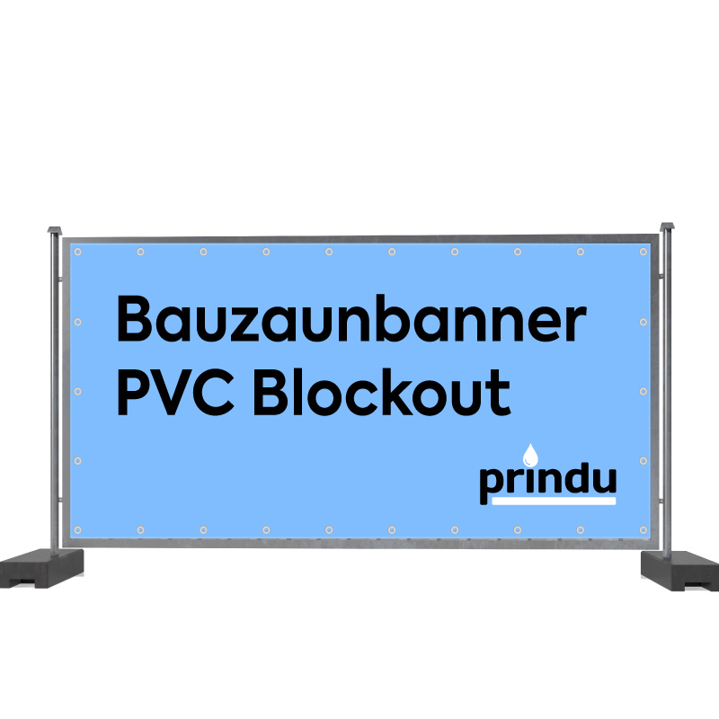 Bauzaunbanner PVC Blockout 340 x 173 cm
