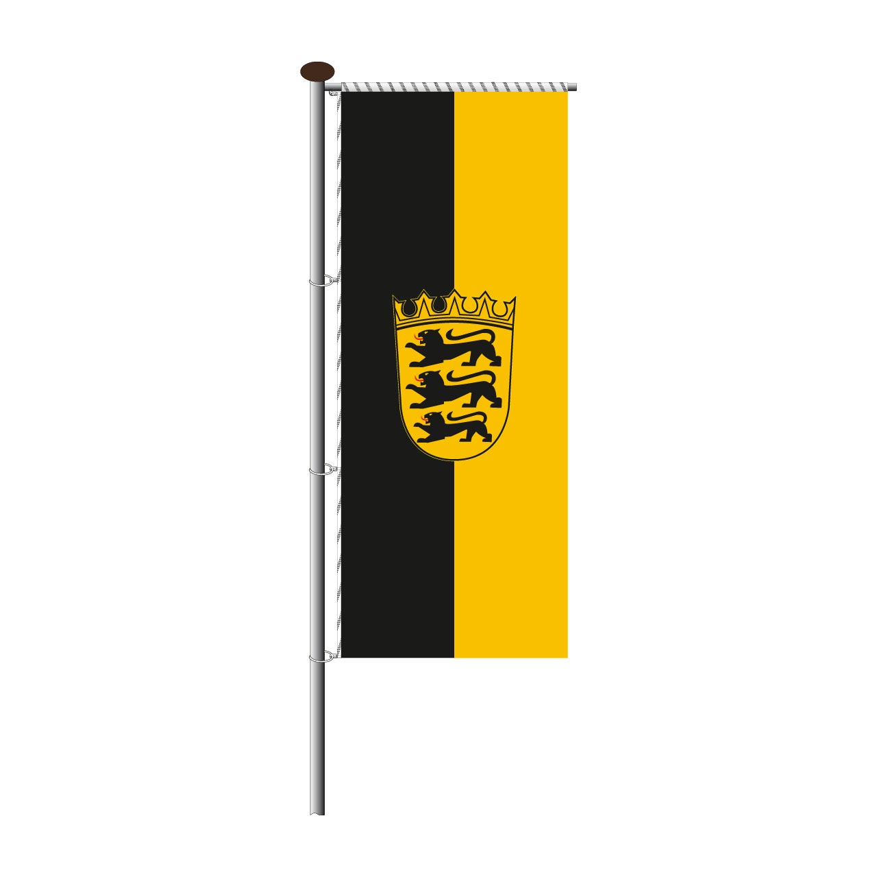 Fahne Baden Württemberg für Auslegermast