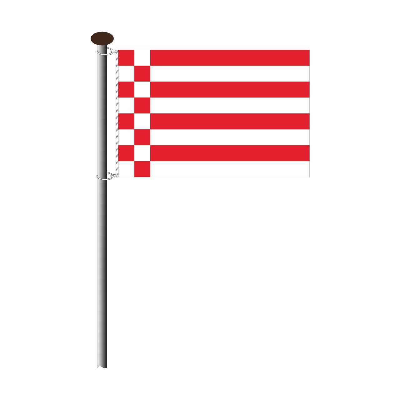 Fahne Bremen ohne Wappen Querformat