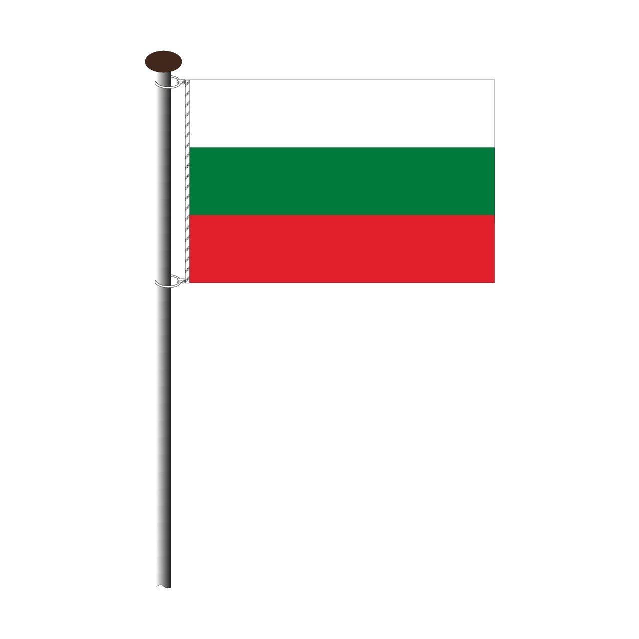 Fahne Bulgarien im Querformat