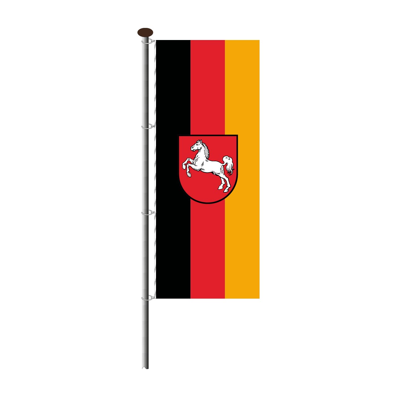 Fahne Niedersachsen im Hochformat