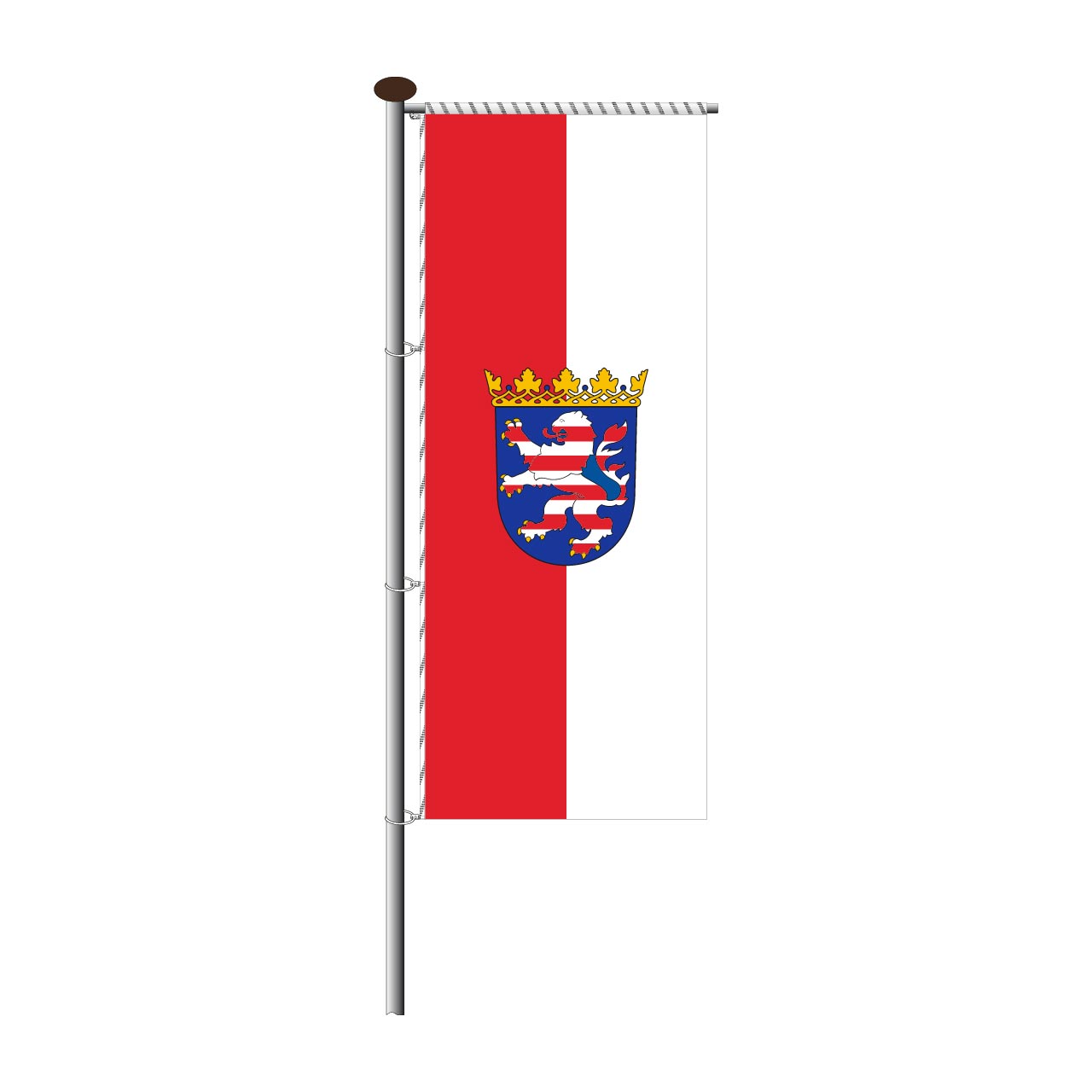 Fahne Hessen für Auslegermast
