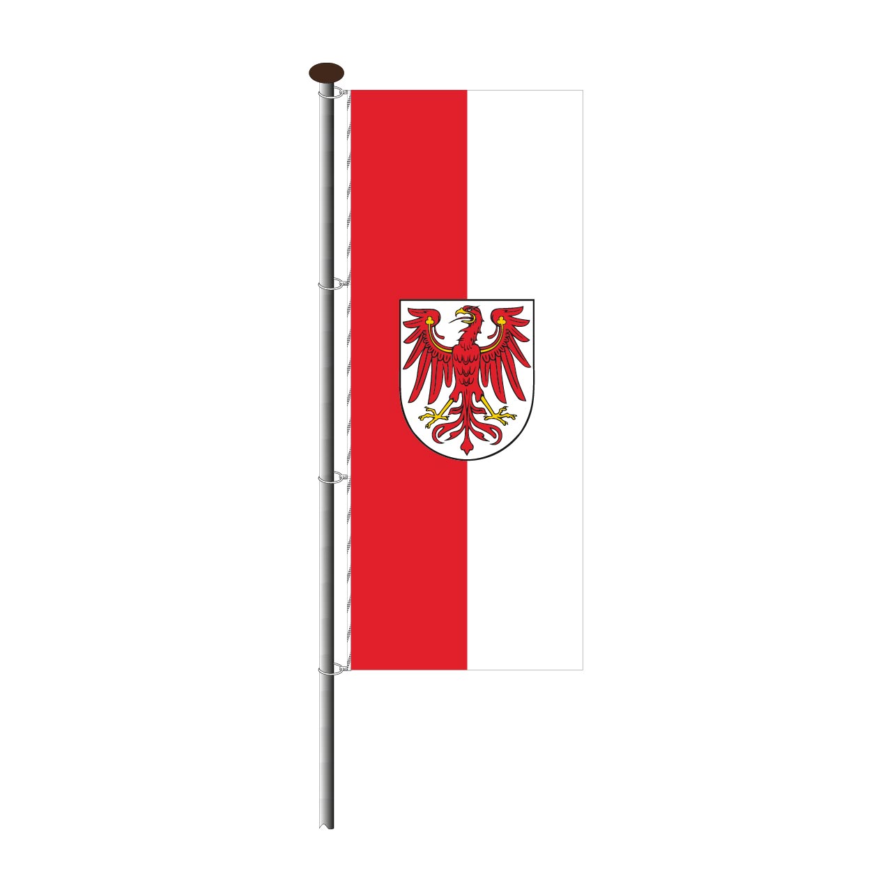 Fahne Brandenburg im Hochformat