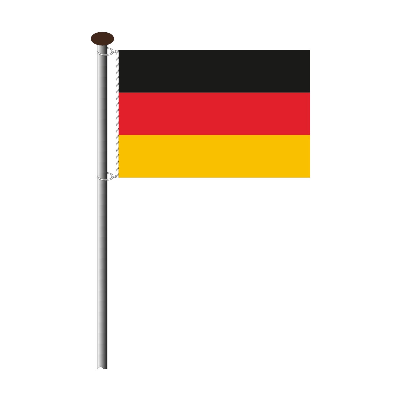 Fahne Deutschland im Querformat