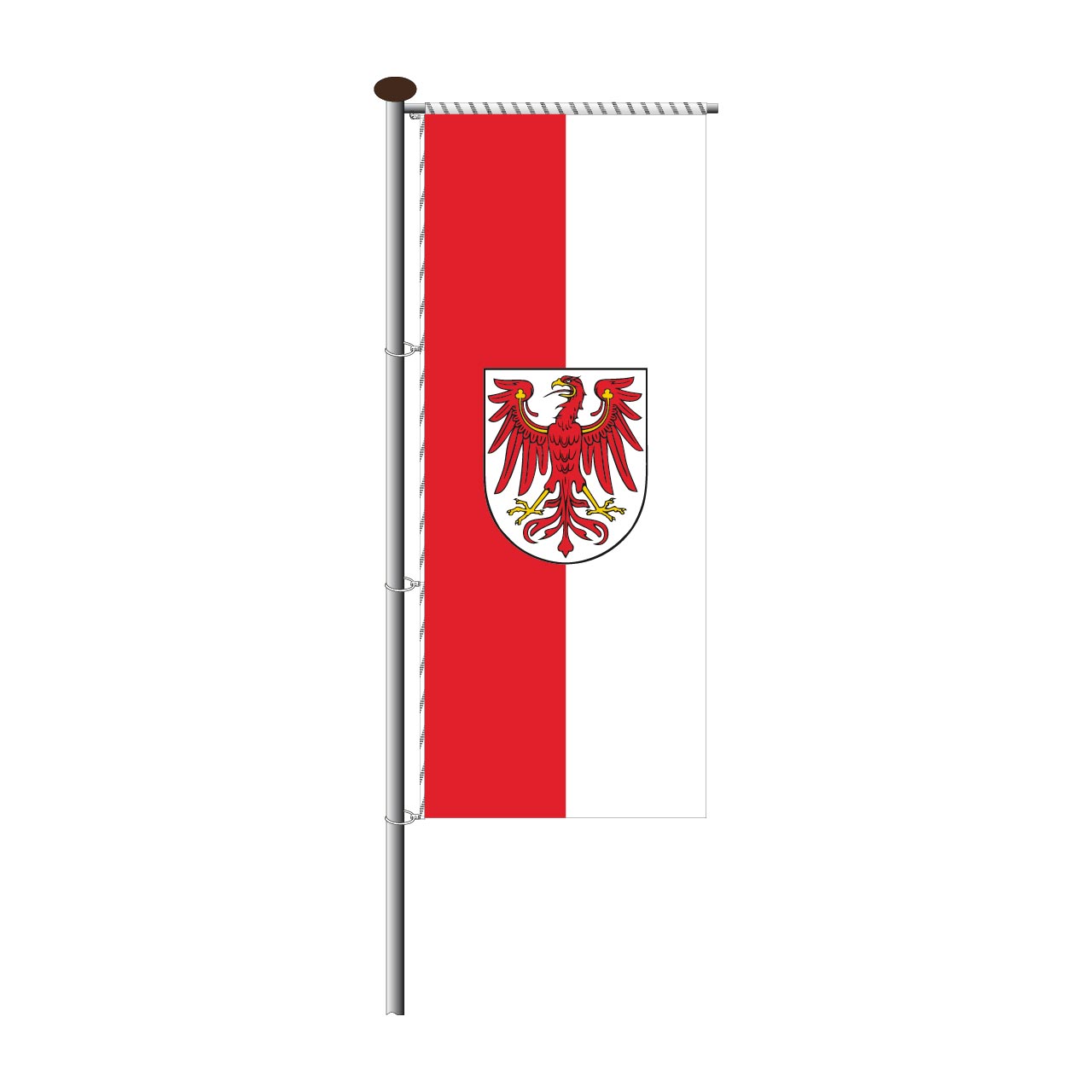 Fahne Brandenburg für Auslegermast
