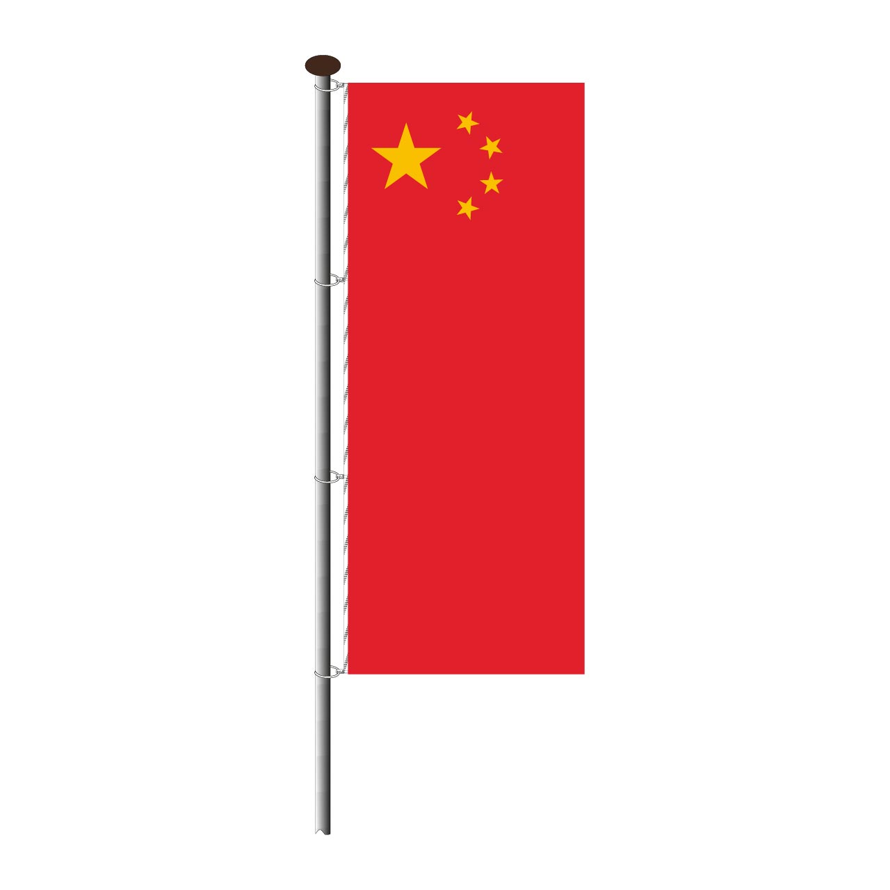 Fahne China im Hochformat