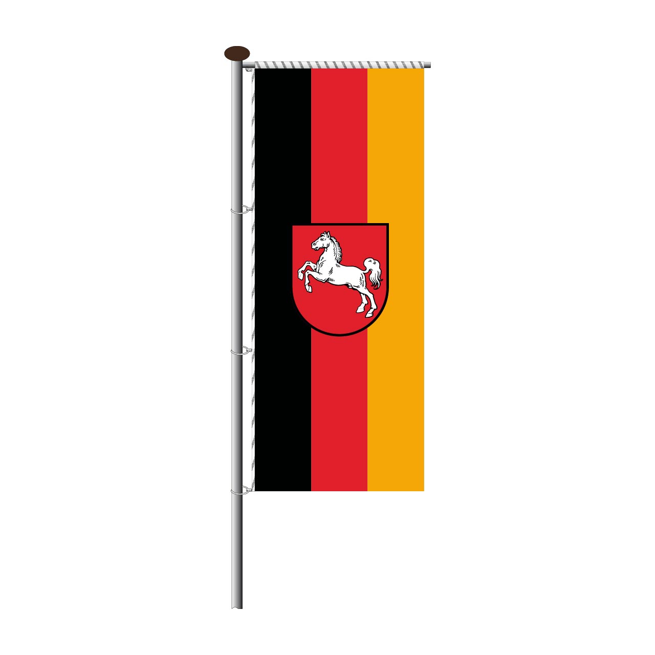 Fahne Niedersachsen für Auslegermast