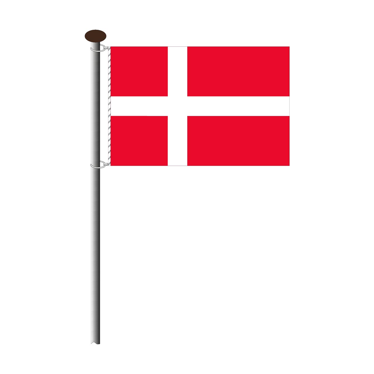 Fahne Dänemark Querformat